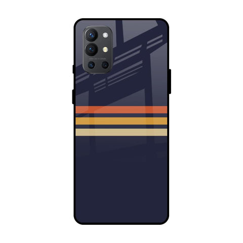 Tricolor Stripes OnePlus 9R Glass Cases & Covers Online