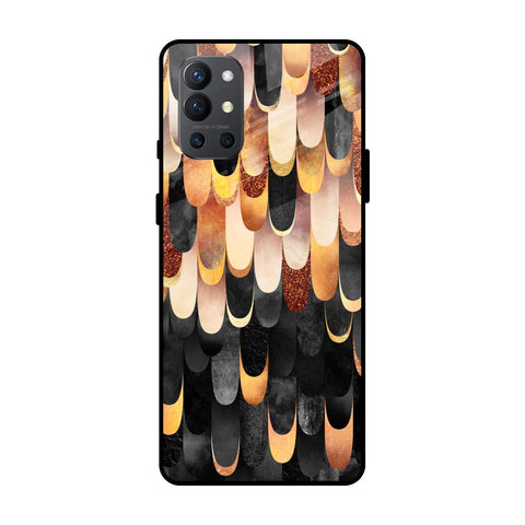 Bronze Abstract OnePlus 9R Glass Cases & Covers Online