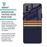 Tricolor Stripes Glass Case For OnePlus 9R