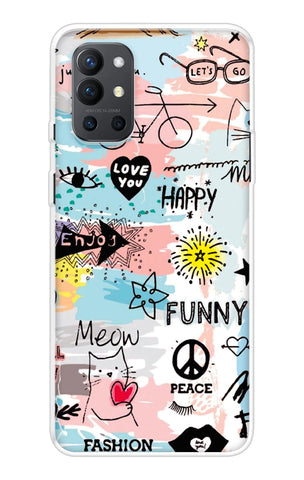 Happy Doodle OnePlus 9R Back Cover