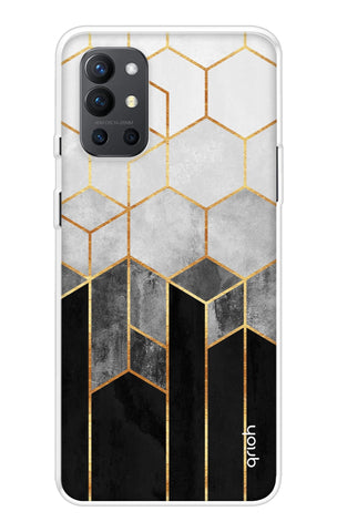 Hexagonal Pattern OnePlus 9R Back Cover