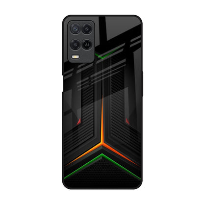 Modern Ultra Chevron Realme 8 Glass Back Cover Online