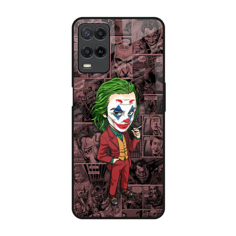 Joker Cartoon Realme 8 Glass Back Cover Online