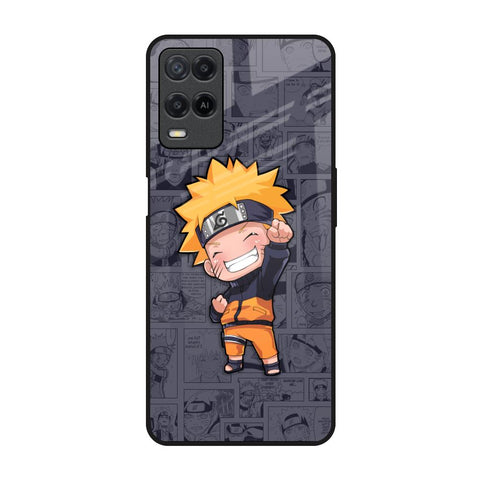 Orange Chubby Realme 8 Glass Back Cover Online