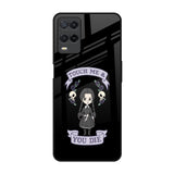 Touch Me & You Die Realme 8 Glass Back Cover Online