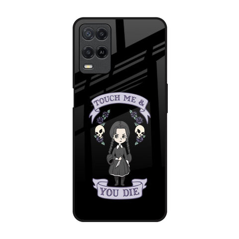 Touch Me & You Die Realme 8 Glass Back Cover Online