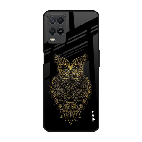Golden Owl Realme 8 Glass Back Cover Online