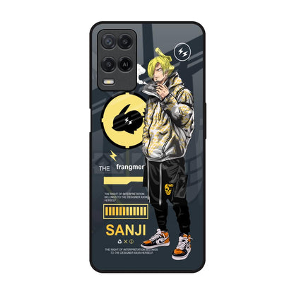 Cool Sanji Realme 8 Glass Back Cover Online