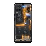 Glow Up Skeleton Realme 8 Glass Back Cover Online