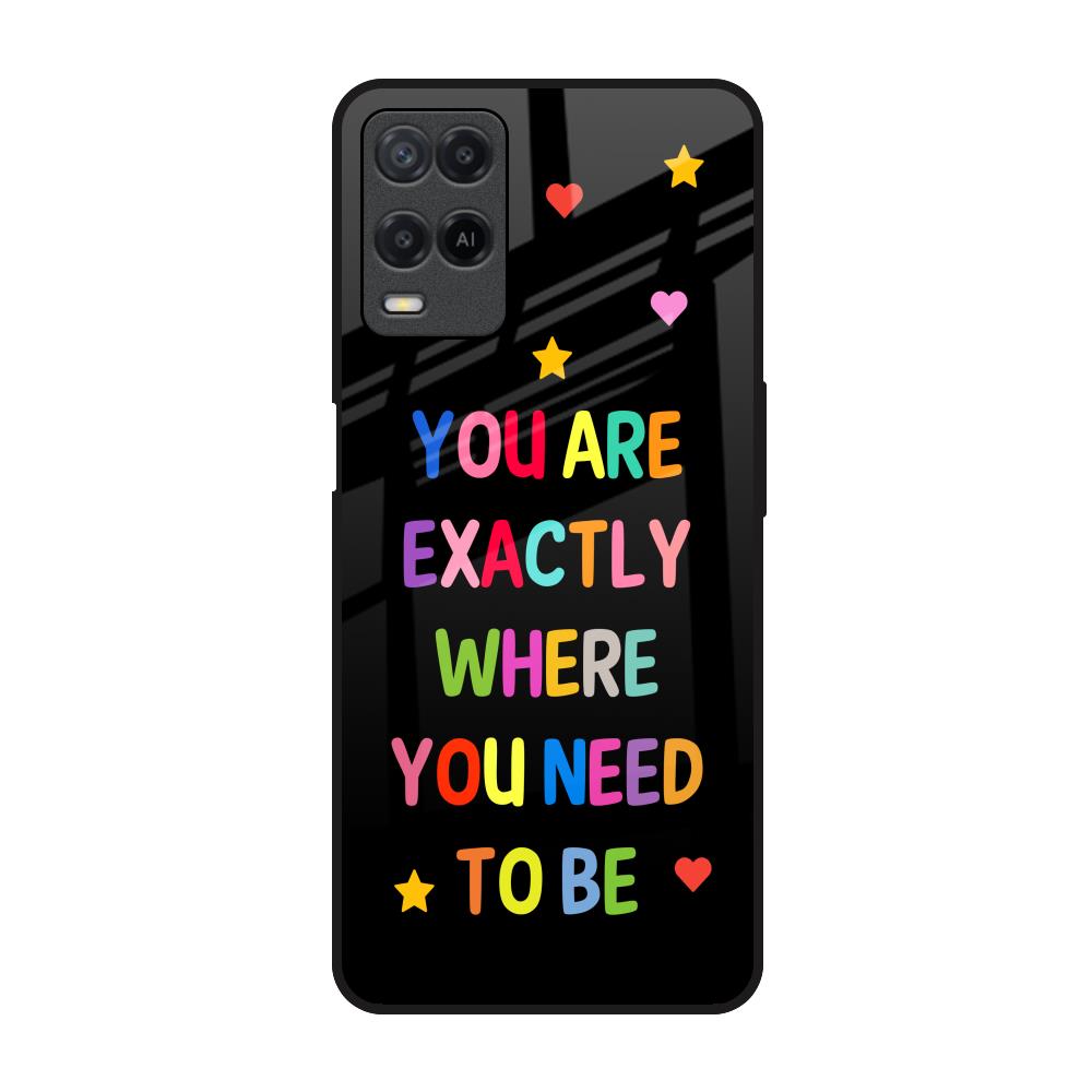 Magical Words Realme 8 Glass Back Cover Online