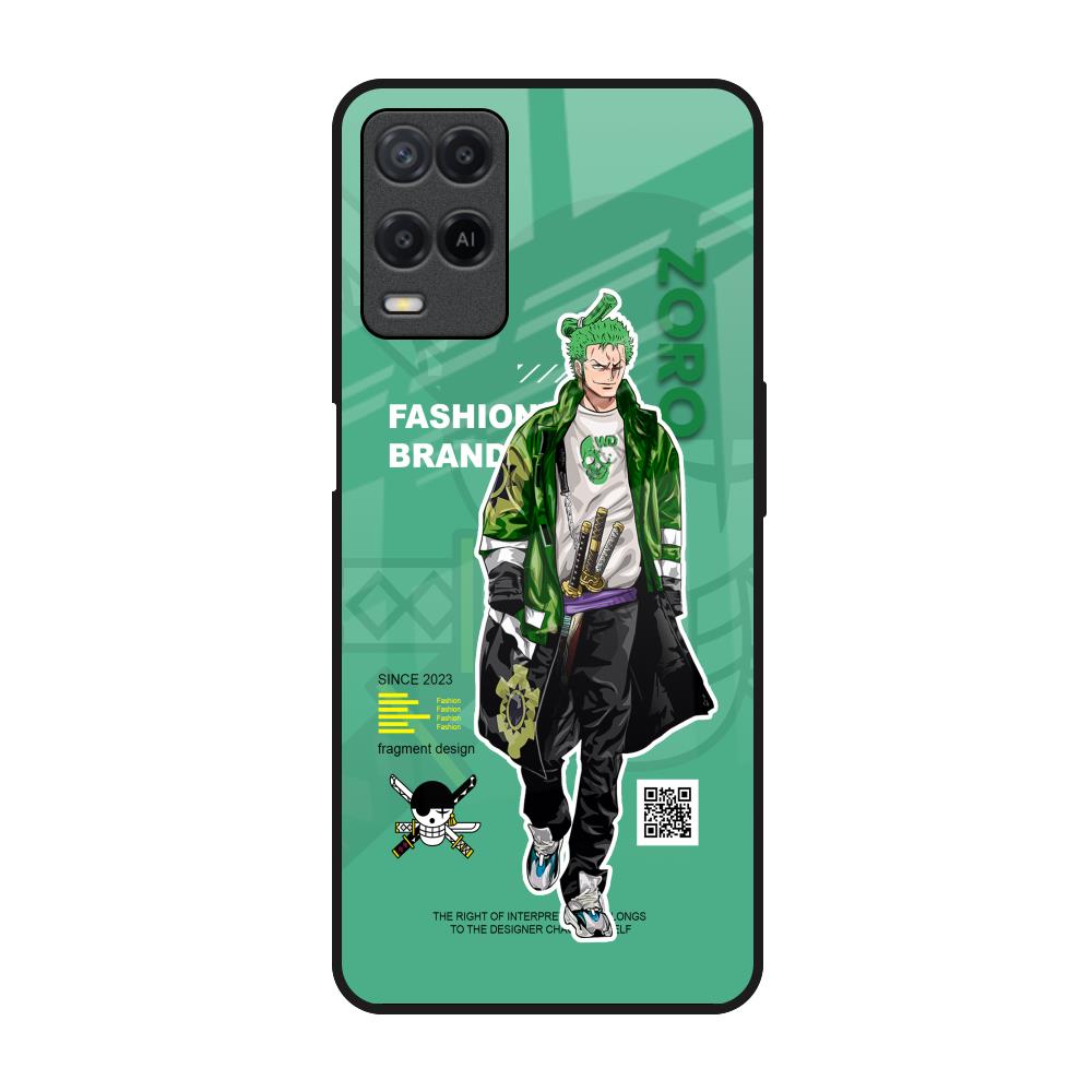 Zoro Bape Realme 8 Glass Back Cover Online