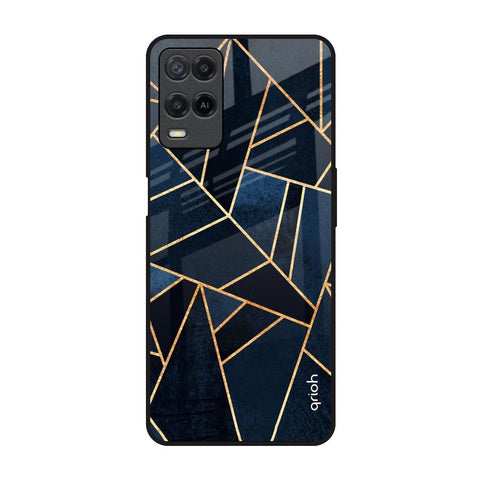 Abstract Tiles Realme 8 Glass Back Cover Online