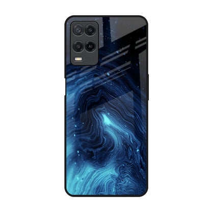 Dazzling Ocean Gradient Realme 8 Glass Back Cover Online