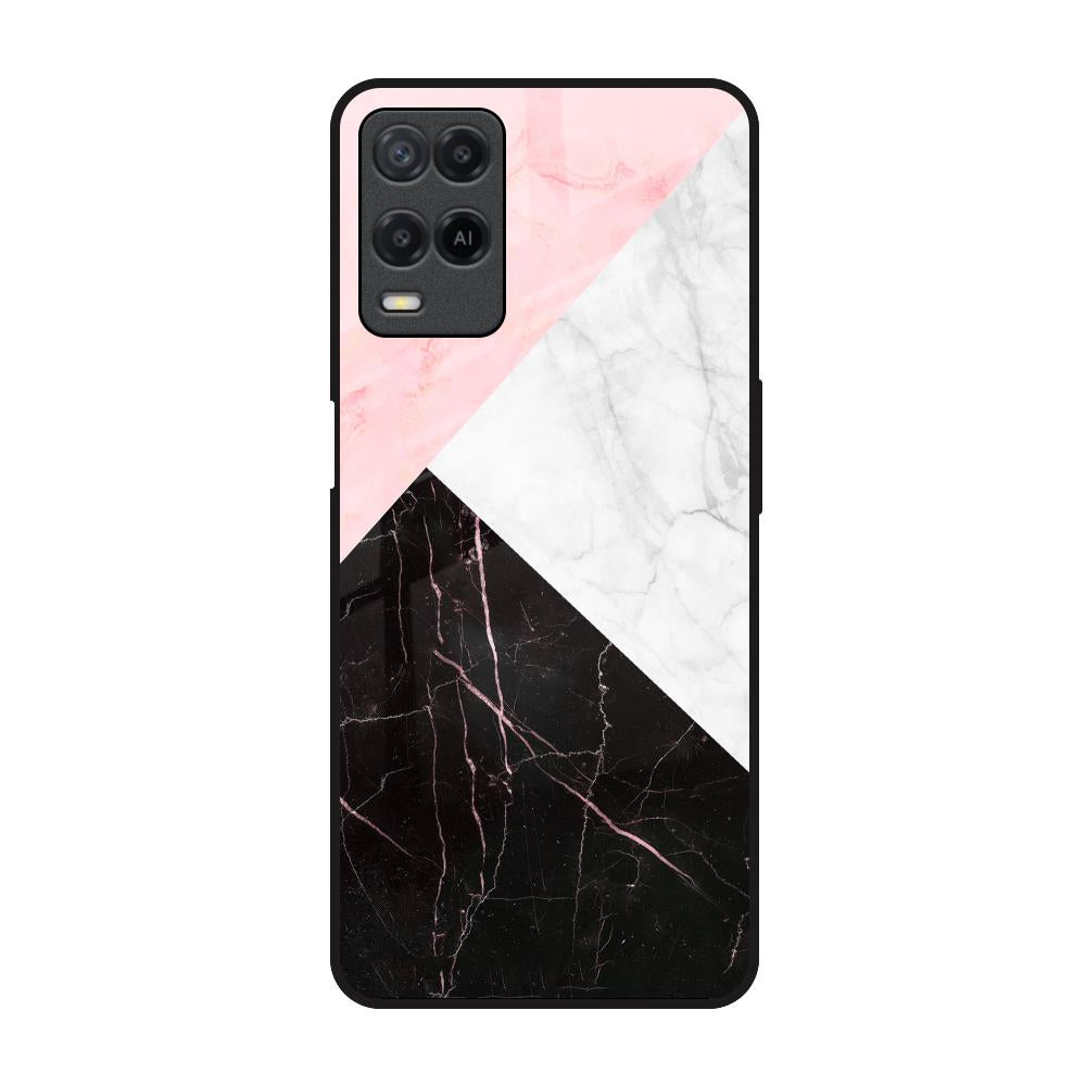 Marble Collage Art Realme 8 Glass Back Cover Online