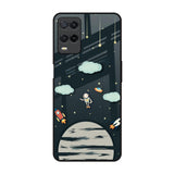 Astronaut Dream Realme 8 Glass Back Cover Online