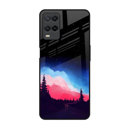 Drive In Dark Realme 8 Glass Back Cover Online