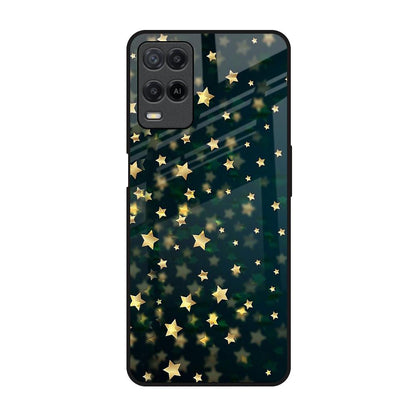 Dazzling Stars Realme 8 Glass Back Cover Online