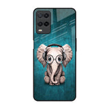 Adorable Baby Elephant Realme 8 Glass Back Cover Online
