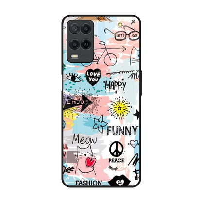 Just For You Realme 8 Glass Back Cover Online