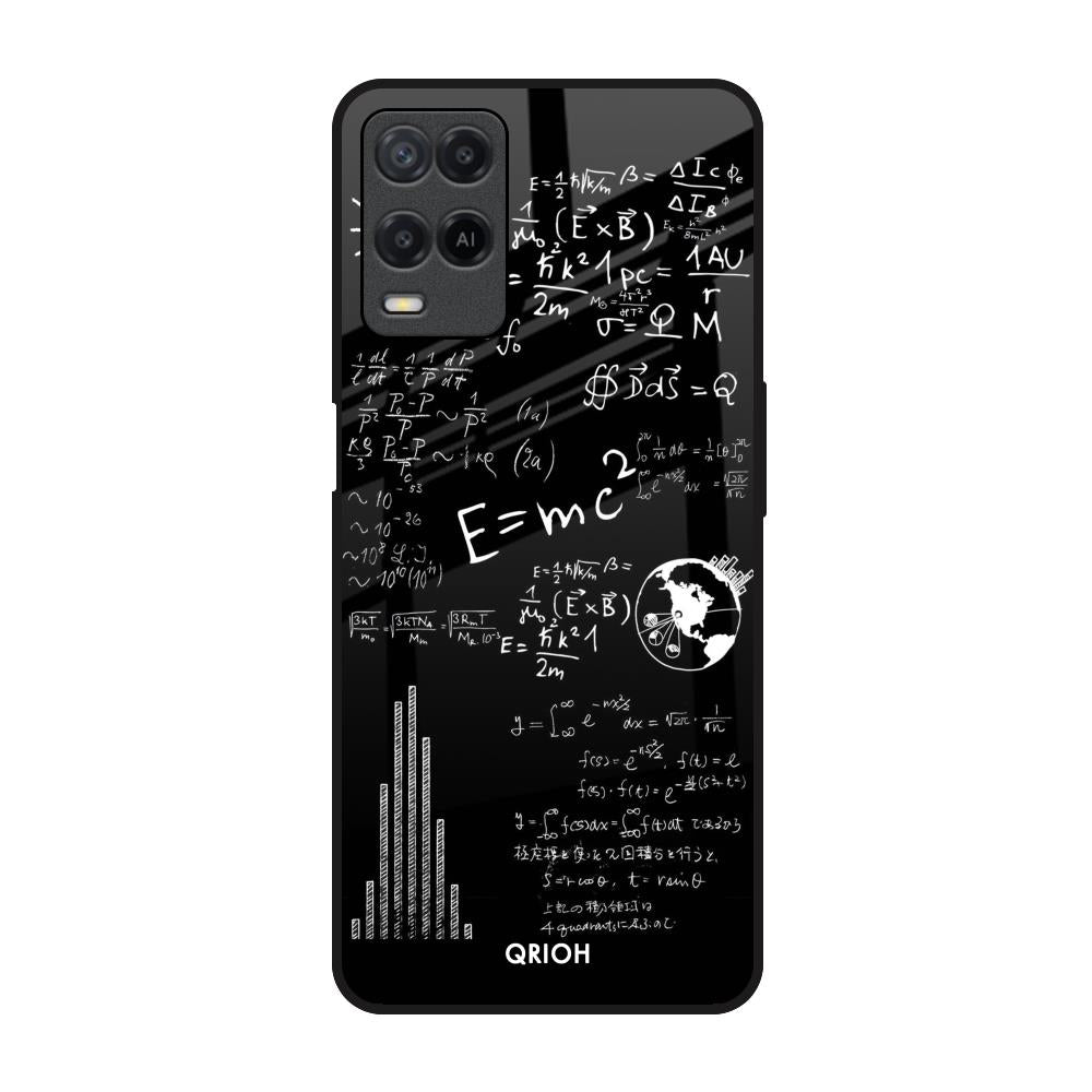 Funny Math Realme 8 Glass Back Cover Online
