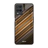 Diagonal Slash Pattern Realme 8 Glass Back Cover Online