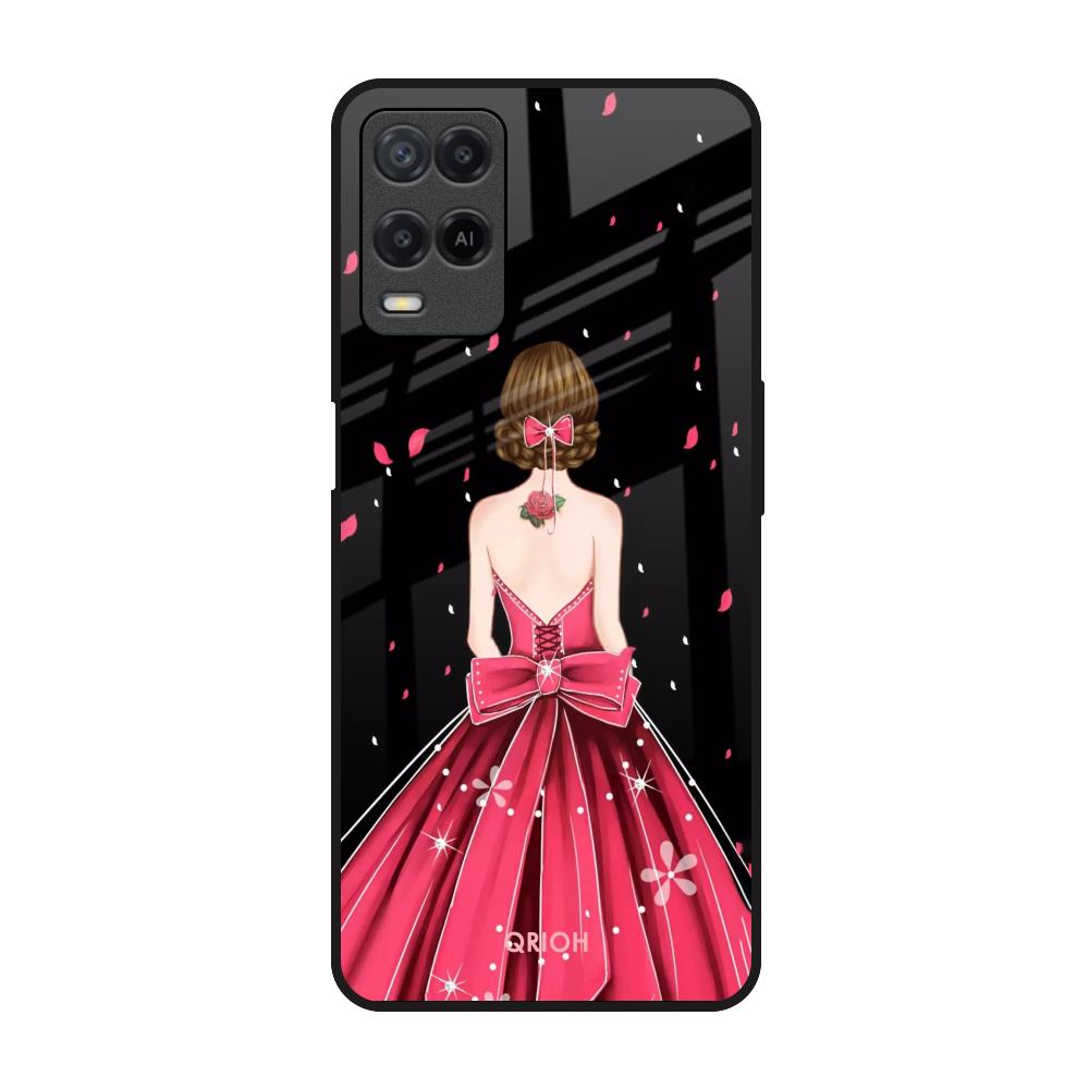 Fashion Princess Realme 8 Glass Back Cover Online