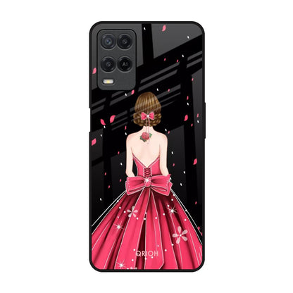 Fashion Princess Realme 8 Glass Back Cover Online