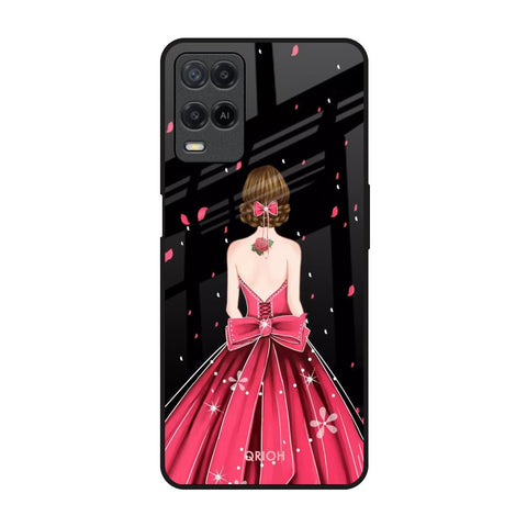 Fashion Princess Realme 8 Glass Back Cover Online