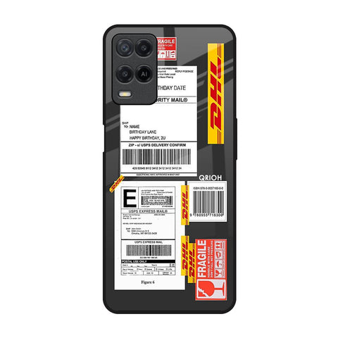 Cool Barcode Label Realme 8 Glass Back Cover Online