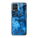 Gold Sprinkle Realme 8 Glass Back Cover Online