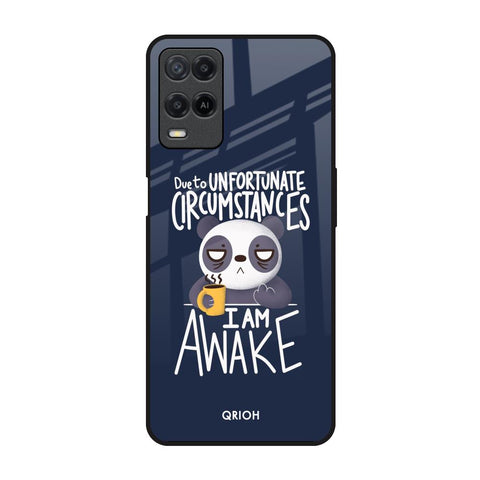 Struggling Panda Realme 8 Glass Back Cover Online