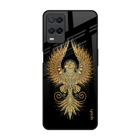 Mythical Phoenix Art Realme 8 Glass Back Cover Online