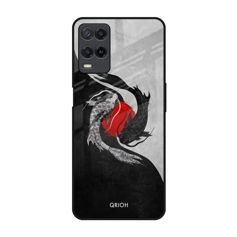 Japanese Art Realme 8 Glass Back Cover Online