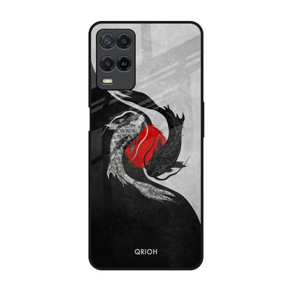 Japanese Art Realme 8 Glass Back Cover Online