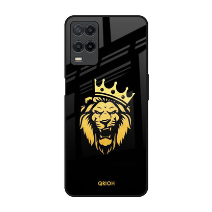 Lion The King Realme 8 Glass Back Cover Online