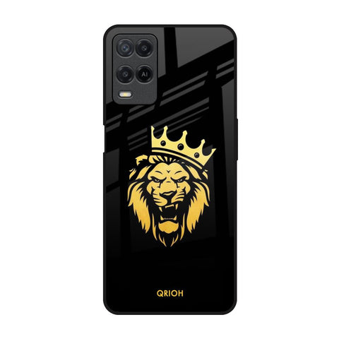 Lion The King Realme 8 Glass Back Cover Online