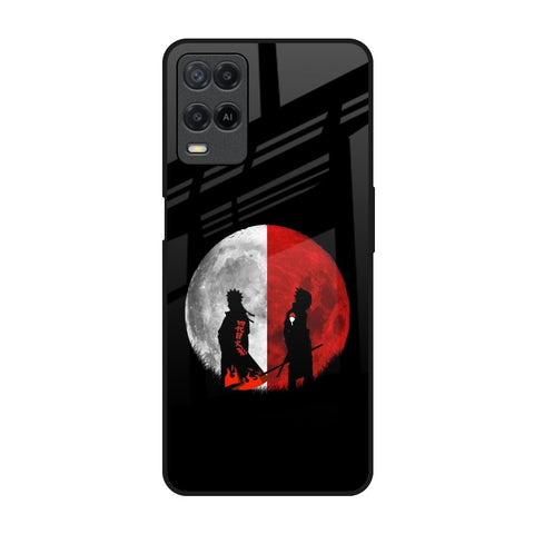 Anime Red Moon Realme 8 Glass Back Cover Online
