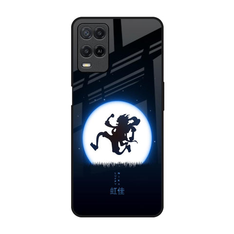 Luffy Nika Realme 8 Glass Back Cover Online