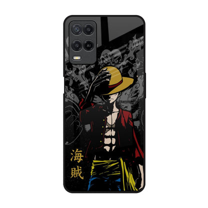 Dark Luffy Realme 8 Glass Back Cover Online