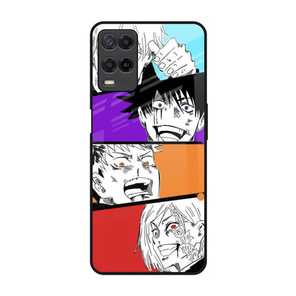 Anime Sketch Realme 8 Glass Back Cover Online
