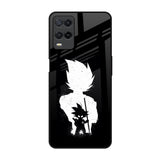 Monochrome Goku Realme 8 Glass Back Cover Online