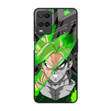 Anime Green Splash Realme 8 Glass Back Cover Online