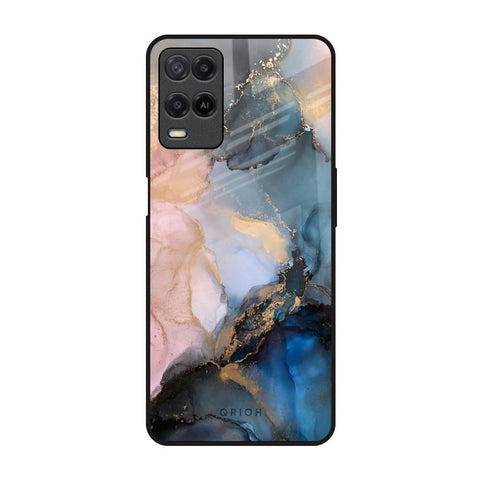 Marble Ink Abstract Realme 8 Glass Back Cover Online