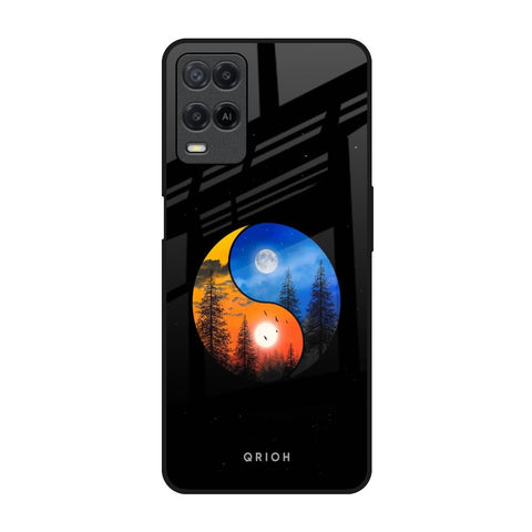 Yin Yang Balance Realme 8 Glass Back Cover Online