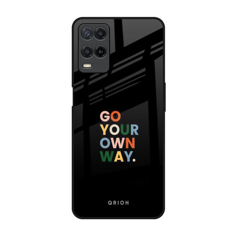 Go Your Own Way Realme 8 Glass Back Cover Online