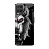 Wild Lion Realme 8 Glass Back Cover Online