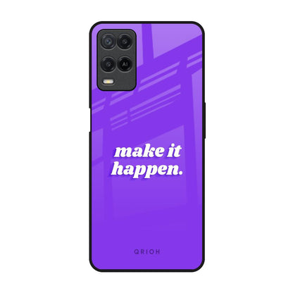 Make it Happen Realme 8 Glass Back Cover Online