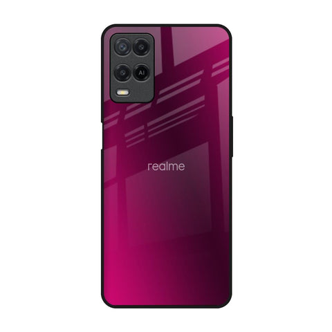 Pink Burst Realme 8 Glass Back Cover Online