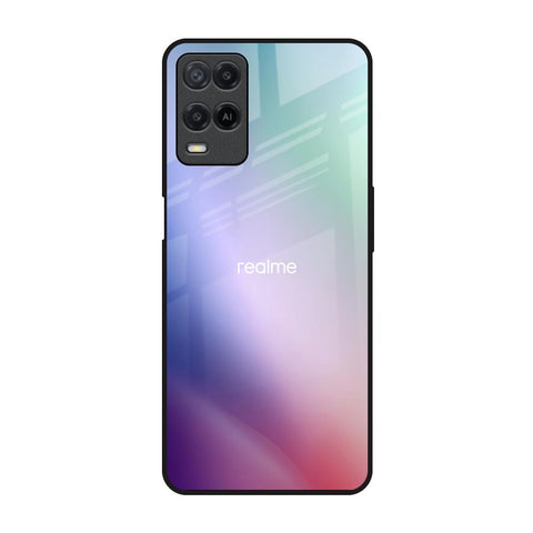 Abstract Holographic Realme 8 Glass Back Cover Online