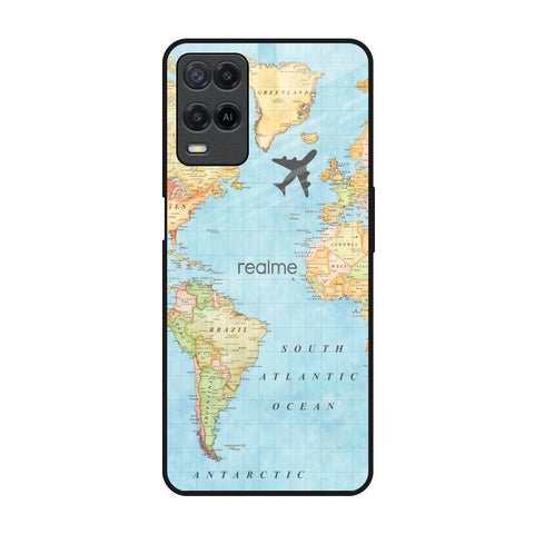 Fly Around The World Realme 8 Glass Back Cover Online